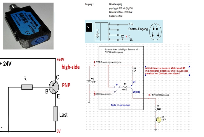 Ultraschall-Sensor Stromsignal