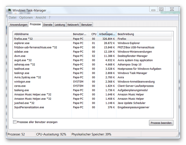 Windows Task Manager - 28.9.17