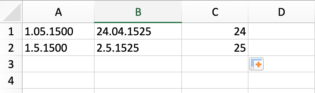 Excel, Funktion Datum berechnen von Alter im 18 ...